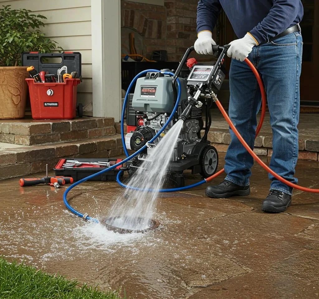 img-emergency-drain-cleaning-technician-using-hydro-jetting-equipment-in-a-residential-area